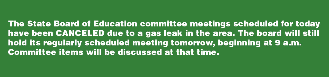 State Board of Education Committee Meetings Postponed
The Twin Towers State Buildings, where the Georgia Department of Education's offices are located, are currently closed to visitors due to a gas leak in the area. Due to this issue, the State Board of Education committee meetings scheduled for today have been postponed until 2:00 p.m. If there are any additional updates, they will be shared here.